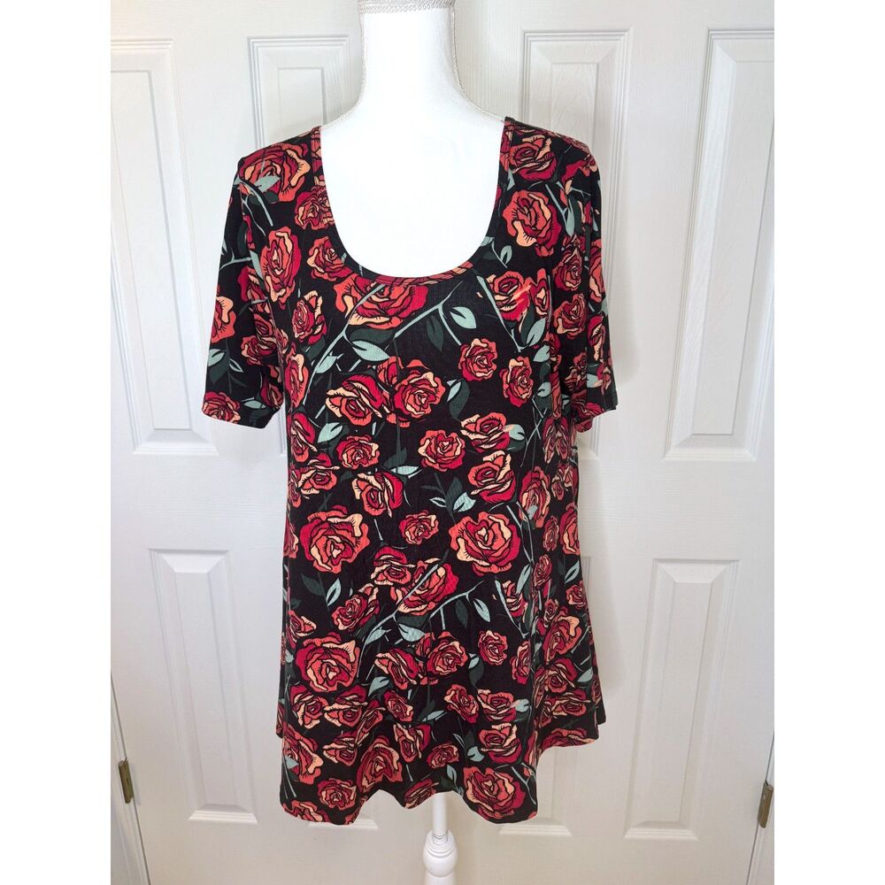 LuLaRoe Perfect T Shirt Hi-Low Tunic Top Size L